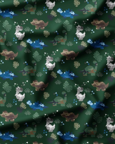 RM-1085-Dinosaur_patterns_BOY_Green_20x21_PATTERN_50cm_poduszka (2).jpg